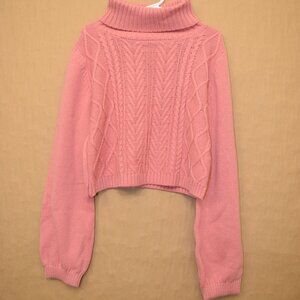 Tahari Blush Knit Turtleneck Sweater | Size M (7/8)